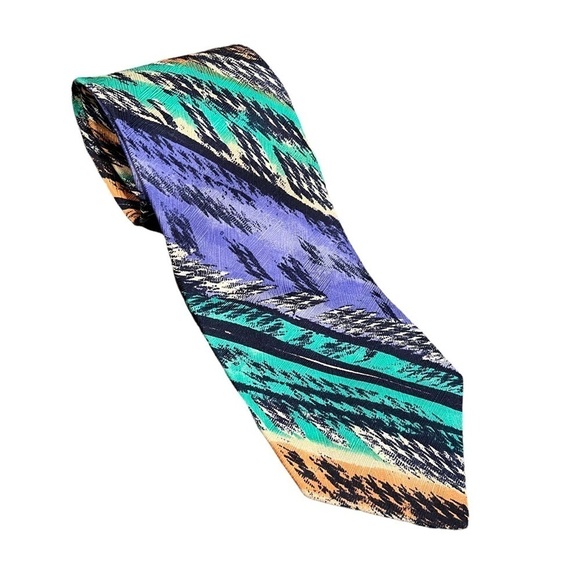 MISSONI CRAVATTE ! Men’s Art Deco Abstract Necktie - Picture 2 of 8